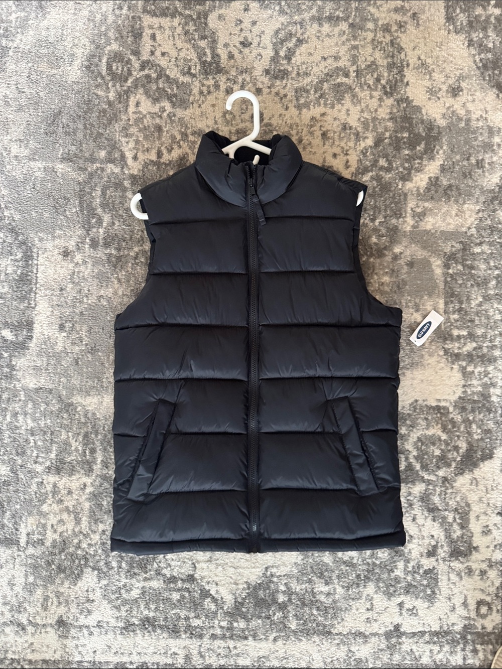 Old Navy Black Quilted Puffer Vest